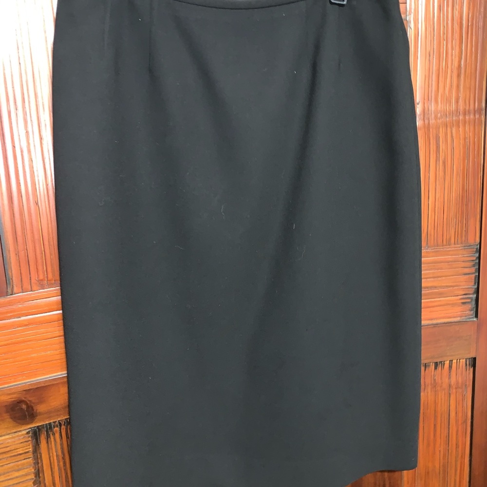 Simple black pencil skirt